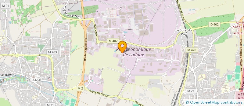 localisation de l'entreprise CABOURBON  CEBAZAT