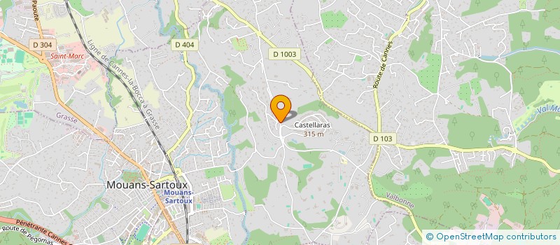 localisation de l'entreprise CABOURGWEST à MOUANS-SARTOUX