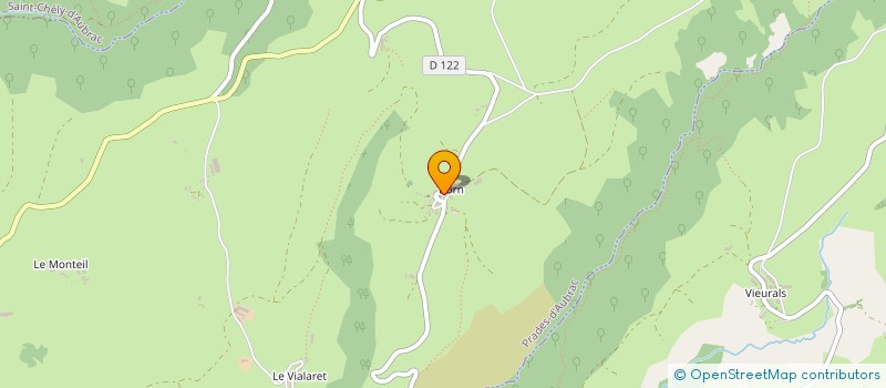 localisation de l'entreprise CABOUSSAC ENERGIE  PRADES-D'AUBRAC