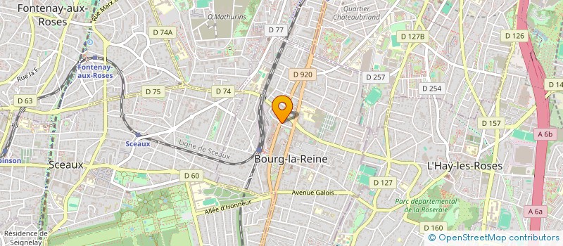 localisation de l'entreprise CABPARO à BOURG-LA-REINE