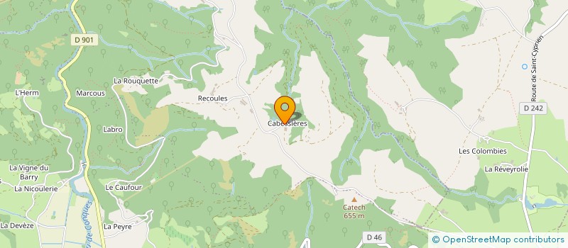 localisation de l'entreprise CABR & KER à CONQUES-EN-ROUERGUE