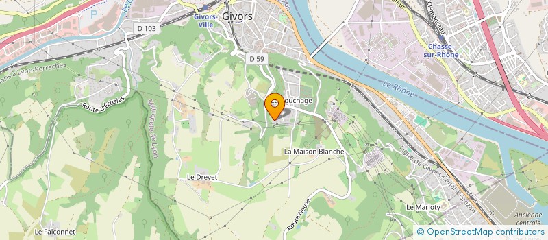 localisation de l'entreprise CABRA IMMOBILIER  GIVORS