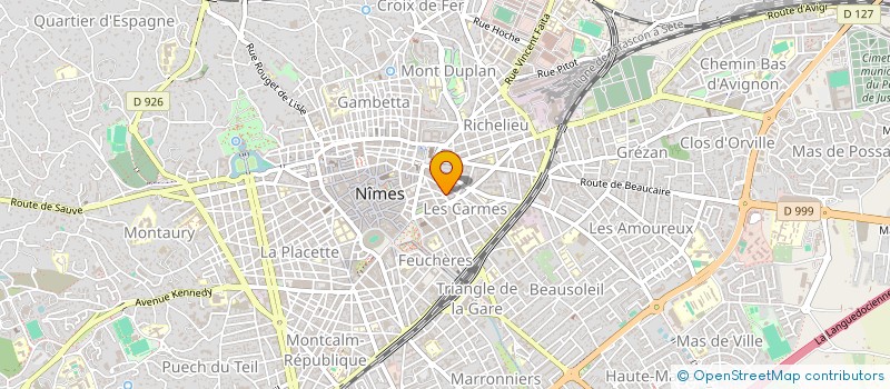 localisation de l'entreprise CABREM  NIMES