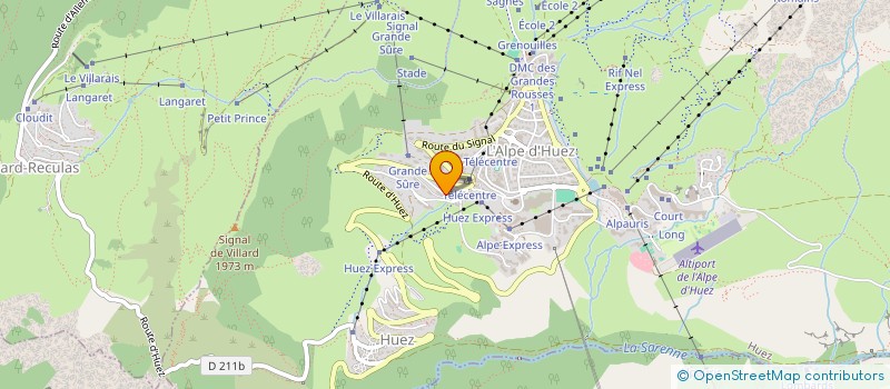 localisation de l'entreprise CABRI  HUEZ