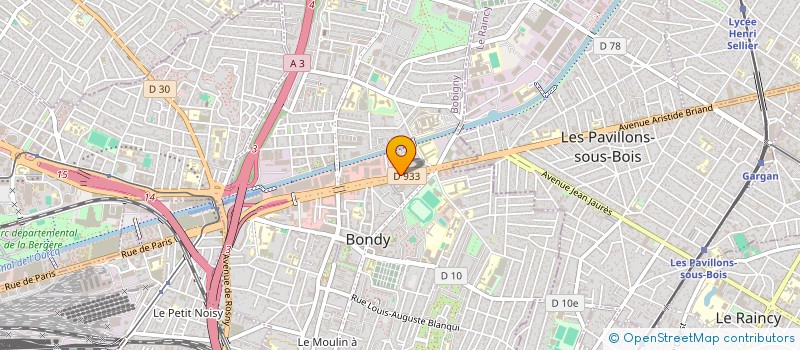 localisation de l'entreprise CABRIBONDY  BONDY