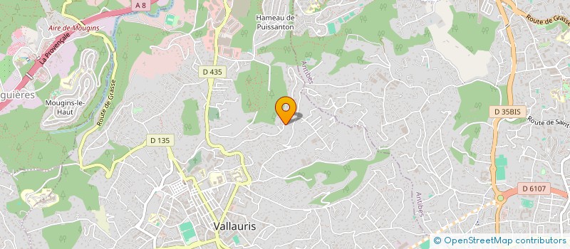 localisation de l'entreprise CABRIDA  VALLAURIS