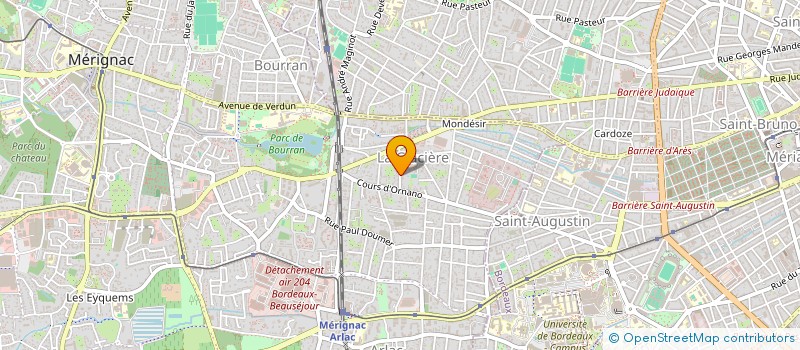 localisation de l'entreprise CABRILLAT AURIAC  MERIGNAC