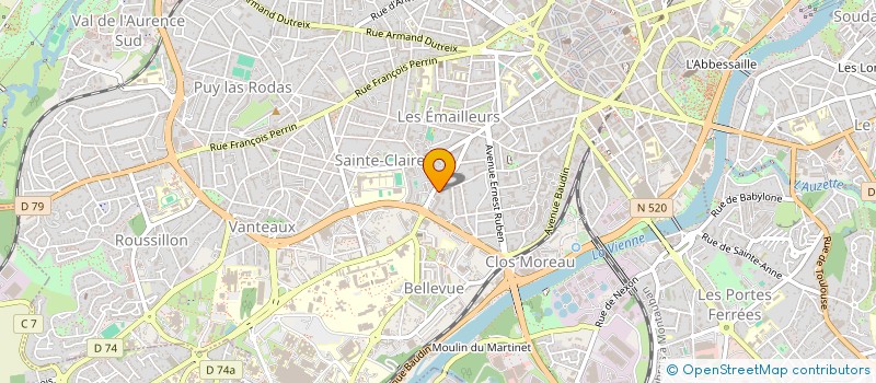 localisation de l'entreprise CABRIMMO à LIMOGES