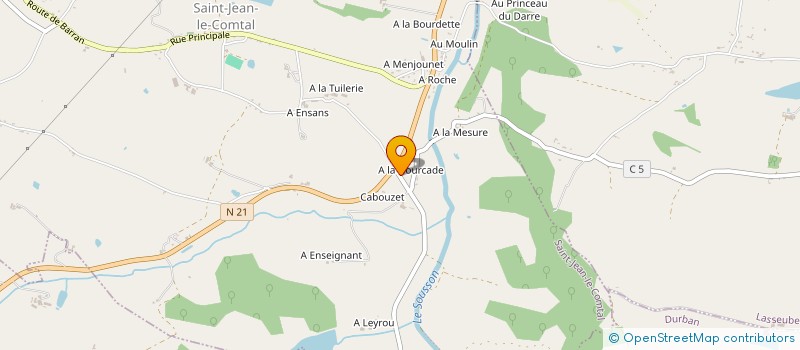 localisation de l'entreprise CABROL CHRISTIAN ET MICHEL  PAVIE