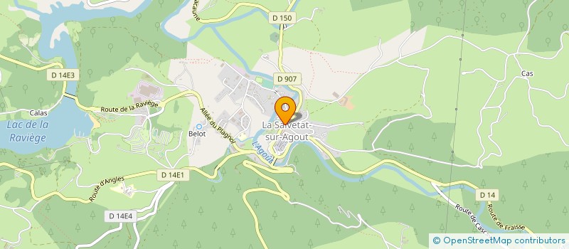 localisation de l'entreprise CABROL LA SALVETAT à LA SALVETAT-SUR-AGOUT