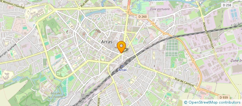 localisation de l'entreprise CABRUZ à ARRAS