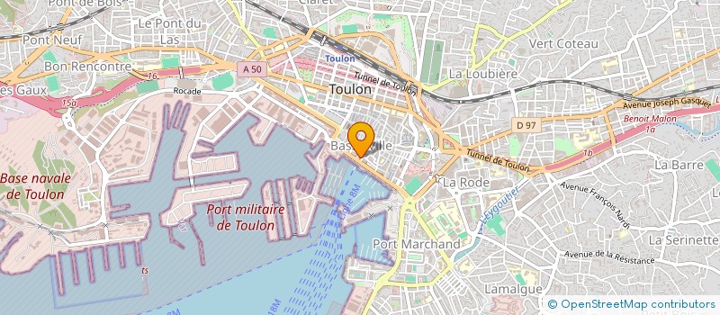 localisation de l'entreprise CABRY  TOULON