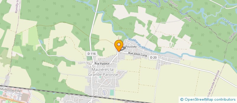 localisation de l'entreprise CABTP CONTROLE & ACQUISITION à MAIZIERES-LA-GRANDE-PAROISSE