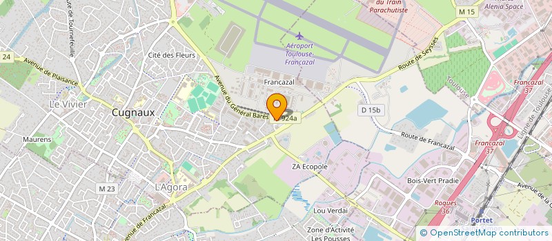 localisation de l'entreprise CABU à CUGNAUX
