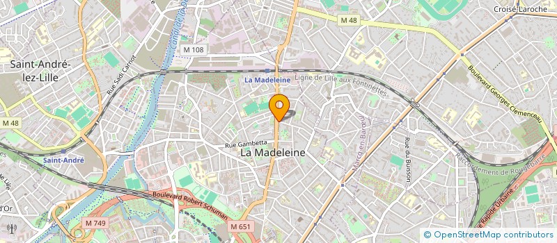 localisation de l'entreprise CABUSAT DEVEYT CONSULTANT à LA MADELEINE
