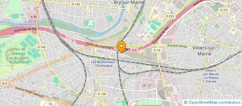 localisation de l'entreprise CABUSINESS VTC SERVICE à CHAMPIGNY-SUR-MARNE