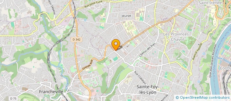 localisation de l'entreprise CABUT FRERES  SAINTE-FOY-LES-LYON