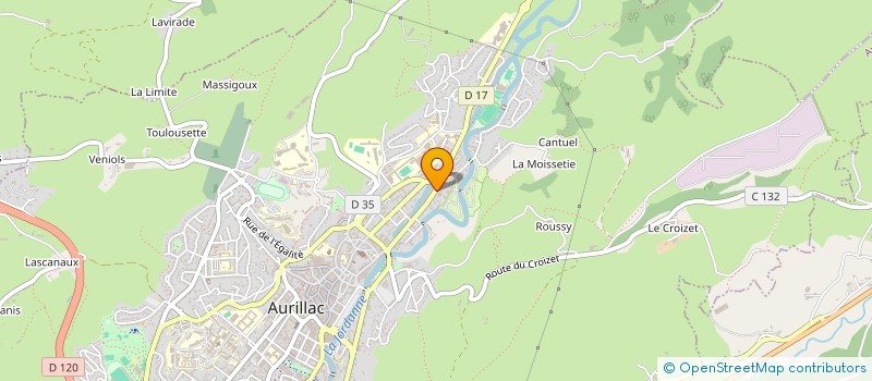 localisation de l'entreprise CABVIL à AURILLAC