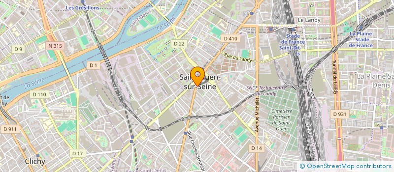 localisation de l'entreprise CAC 20 à SAINT-OUEN-SUR-SEINE