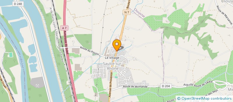 localisation de l'entreprise CAC  SAULCE-SUR-RHONE