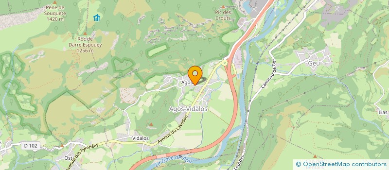 localisation de l'entreprise CAC 65  AGOS-VIDALOS