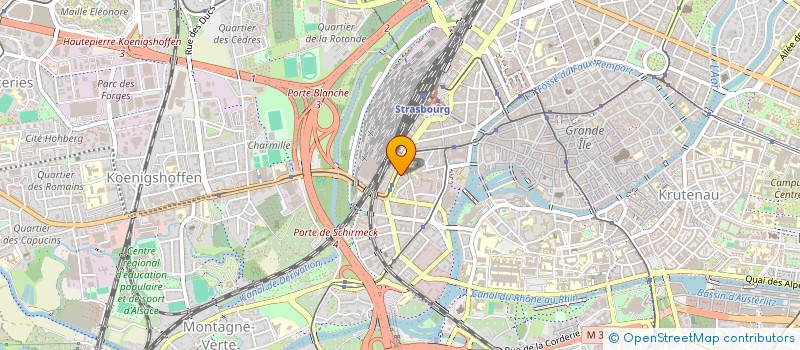 localisation de l'entreprise CAC CHAUFFAGE AUTOMATISME CLIMATISATION à STRASBOURG