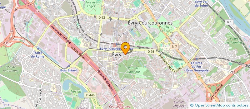 localisation de l'entreprise CAC SERVICES à EVRY-COURCOURONNES