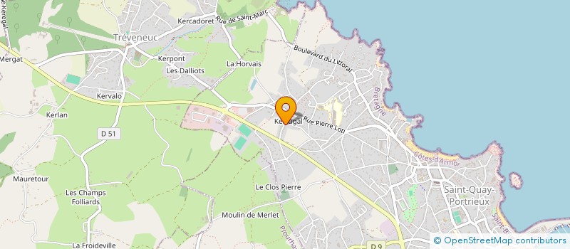 localisation de l'entreprise CAC22  SAINT-QUAY-PORTRIEUX