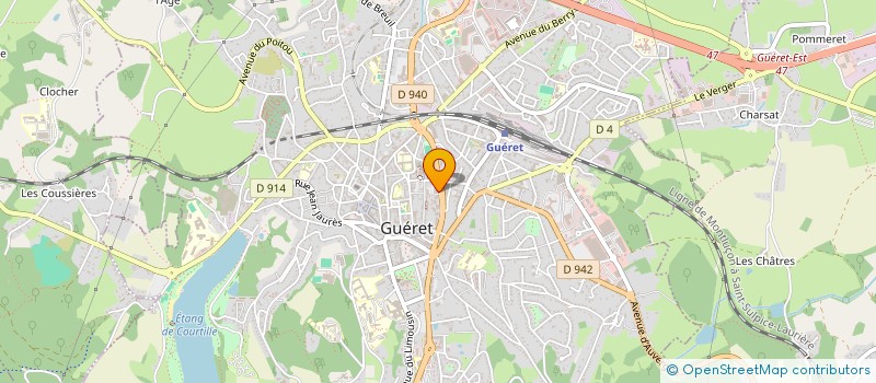 localisation de l'entreprise CAC23BIS à GUERET