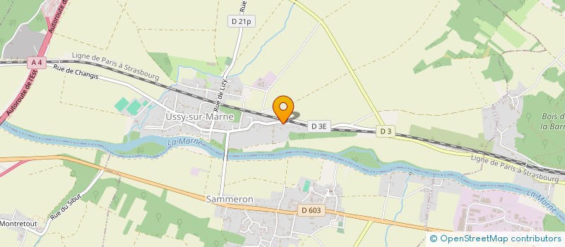 localisation de l'entreprise CACADOR à USSY-SUR-MARNE