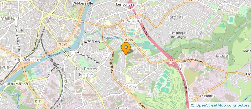 localisation de l'entreprise CACALOU  LIMOGES
