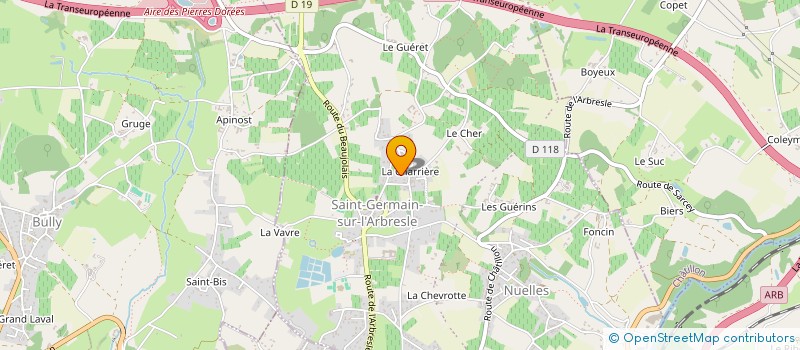 localisation de l'entreprise CACALY BALAS  SAINT-GERMAIN-NUELLES