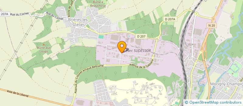 localisation de l'entreprise CACAN à BRIERES-LES-SCELLES