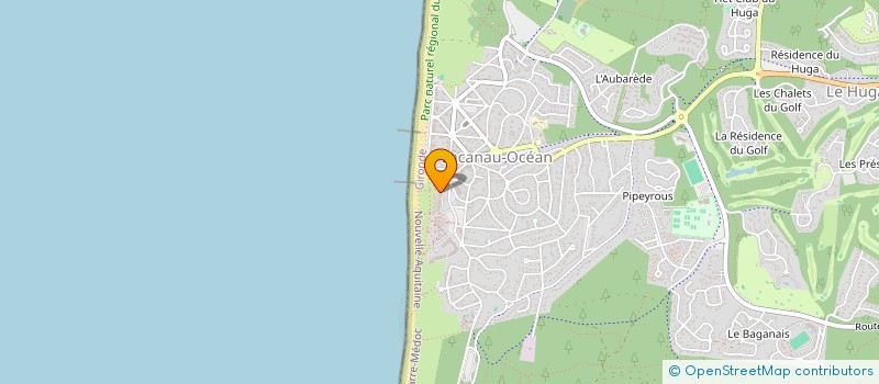localisation de l'entreprise CACANAU33  LACANAU