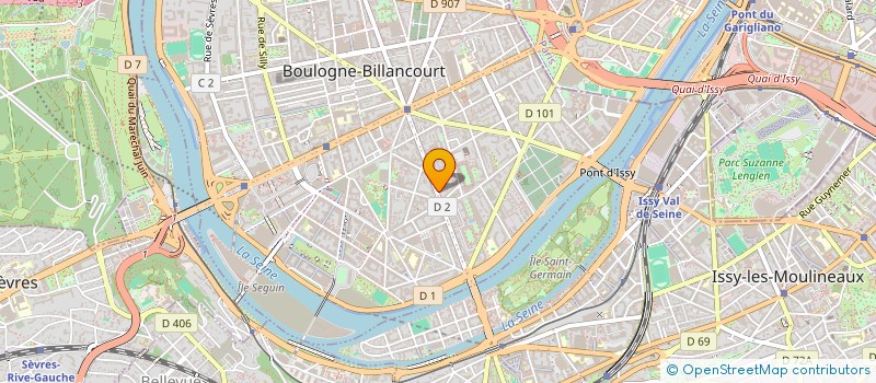localisation de l'entreprise CACAO à BOULOGNE-BILLANCOURT