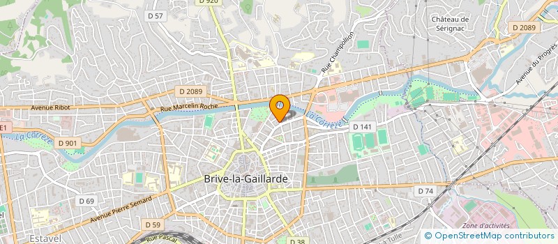 localisation de l'entreprise CACAO  BRIVE-LA-GAILLARDE