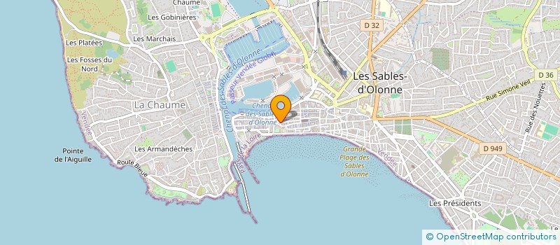 localisation de l'entreprise CACAO à LES SABLES D'OLONNE