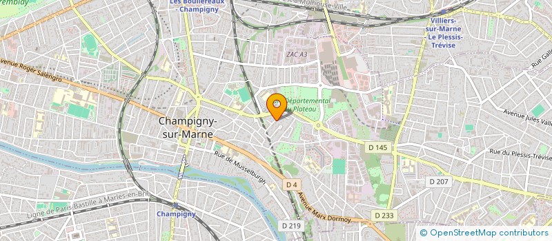 localisation de l'entreprise CACAO&CO  CHAMPIGNY-SUR-MARNE