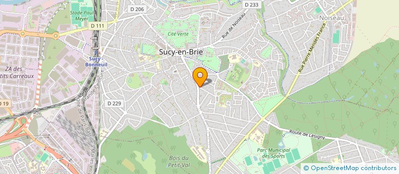 localisation de l'entreprise CACC IMMO  SUCY-EN-BRIE