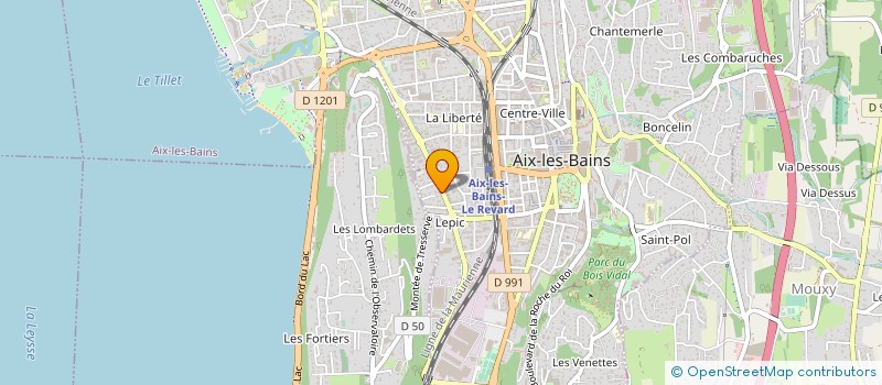 localisation de l'entreprise CACCIATORE EXPERTISE à CHAMBERY