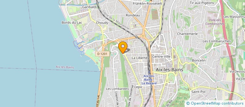 localisation de l'entreprise CACCIATORE TP  AIX-LES-BAINS