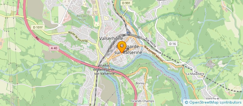 localisation de l'entreprise CACERES ET CIE à VALSERHONE