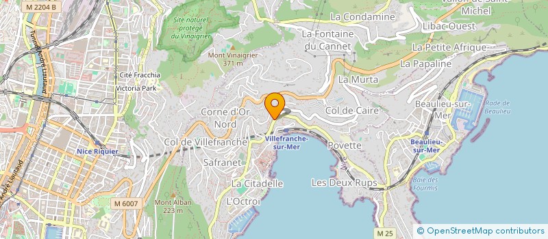 localisation de l'entreprise CACG à VILLEFRANCHE-SUR-MER