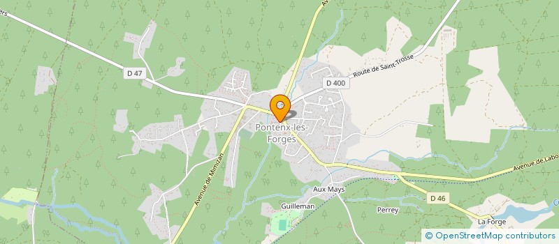 localisation de l'entreprise CACG  PONTENX-LES-FORGES