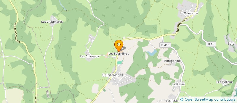 localisation de l'entreprise CACHAGA  SAINT-ANGEL