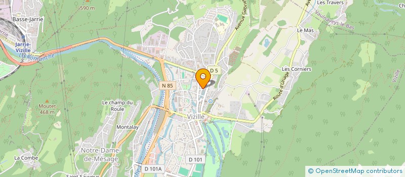 localisation de l'entreprise CACHAJU  VIZILLE