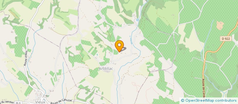 localisation de l'entreprise CACHALINE  ANDILLAC