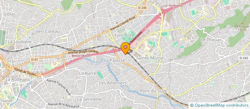 localisation de l'entreprise CACHAMAYOL  TOULON