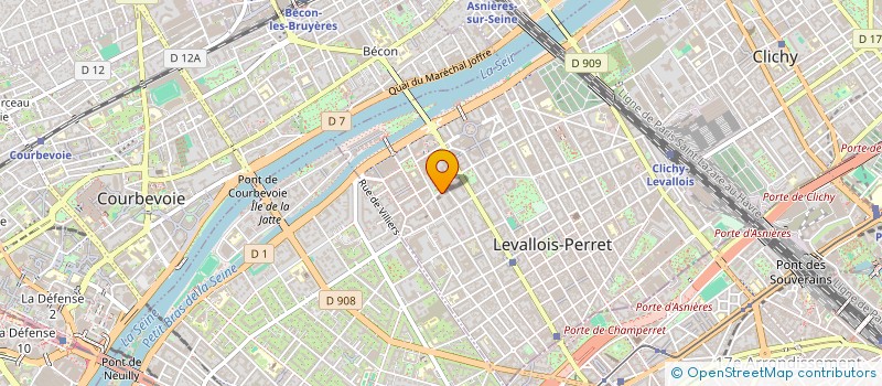 localisation de l'entreprise CACHARD &ASSOCIES à LEVALLOIS-PERRET