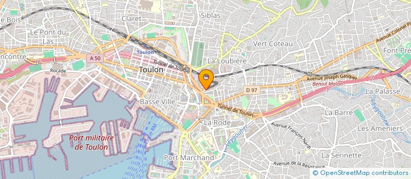 localisation de l'entreprise CACHARLIN IMMOBILIER  TOULON